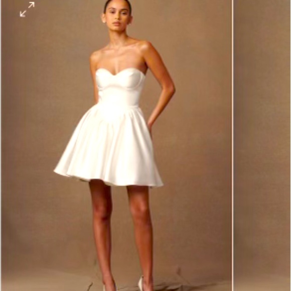 MESHKI White Mini Corset Dress NWOT